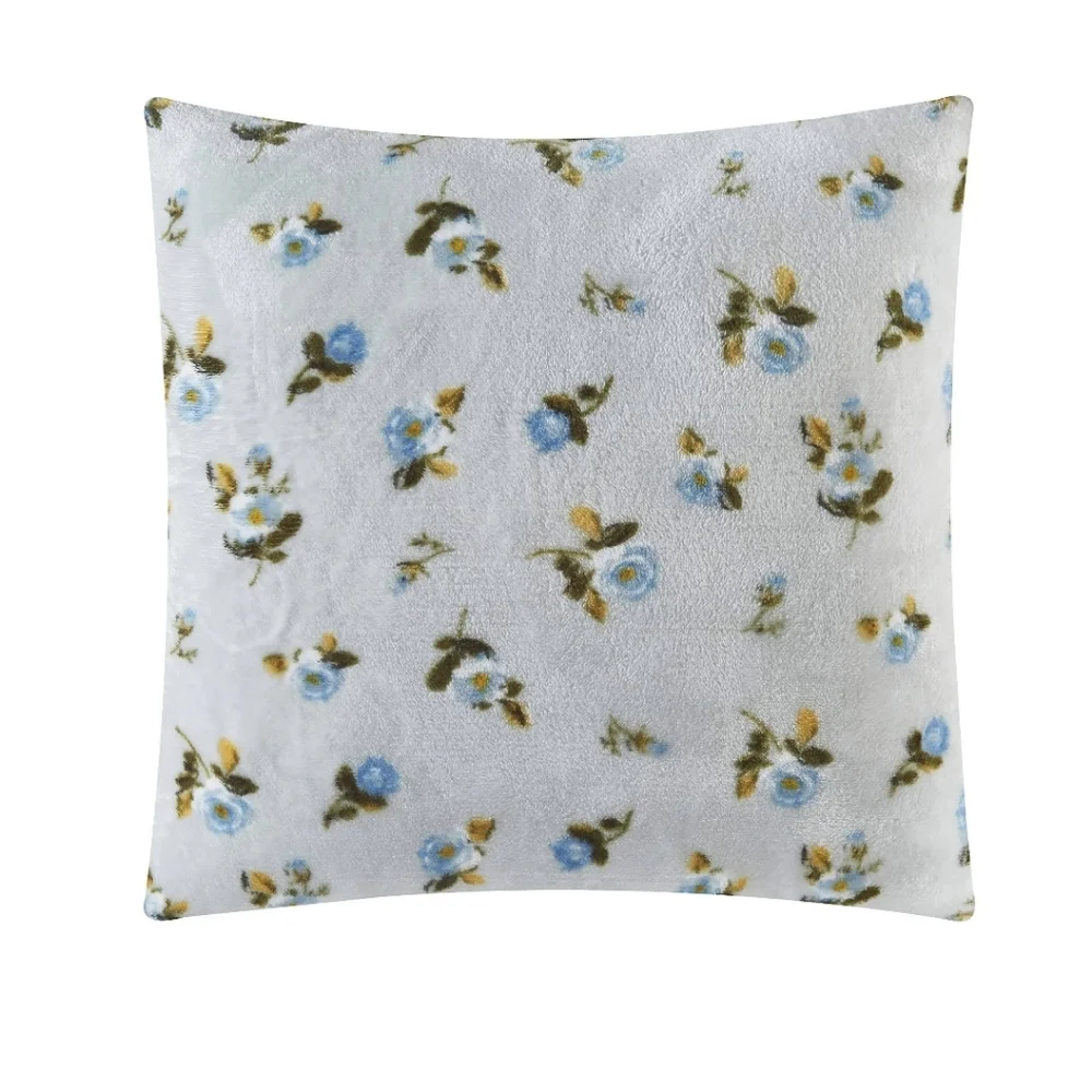 Rachel Ashwell Eleanor Floral Printed Royal Plush Shabby Chic Pillow NWT RETIRED